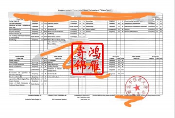 湖北中医学院即湖北中医药大学出国留学中英文成绩单打印案例