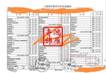 上海商学院中文成绩单打印案例