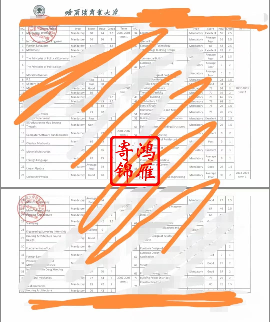 哈尔滨商业大学英文成绩单打印案例.jpg